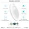 Luxrite 6" Motion Sensor LED Flush Mount Light 3 CCT Selectable 3000K-5000K 15W 1000LM 30s Timeout 2-Pack LR23834-2PK - alternate 6